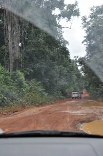 A precária estrada de terra de 450 km entre Linden e Lethem, na Guiana